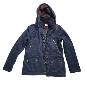 L.O.G.G Label Of Graded Goods H&M Women's Utility Field Cargo Jacket Navy size 6